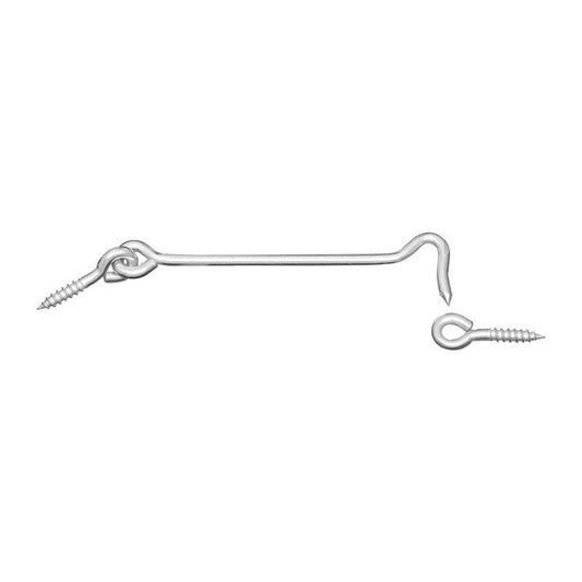 National Hardware Large Zinc-Plated Silver Steel 6 in. L Hook and Eye 1 pk