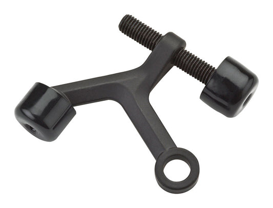 National Hardware Zinc Oil Rubbed Bronze Brown Hinge Pin Door Stop Mounts to door .5 in.