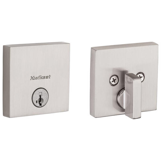 Kwikset SmartKey Satin Nickel Steel Deadbolt