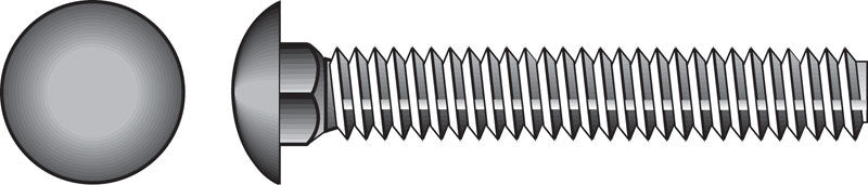 HILLMAN 5/16 in. X 1 in. L Zinc-Plated Steel Carriage Bolt 100 pk