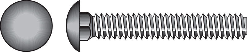 HILLMAN 3/8 in. X 3 in. L Zinc-Plated Steel Carriage Bolt 1 pk