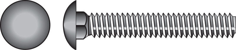 HILLMAN 1/2 in. X 2-1/2 in. L Zinc-Plated Steel Carriage Bolt 50 pk