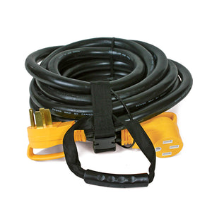 Camco Power Grip Outdoor 30 ft. L Black Extension Cord 6/3 + 8/1 STW 55195