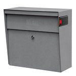 Mail Boss Metro Modern Galvanized Steel Wall Mount Granite Locking Mailbox