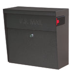 Mail Boss Metro Modern Galvanized Steel Wall Mount Galaxy Locking Mailbox
