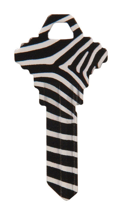 HILLMAN Wackey Zebra House/Office Universal Key Blank Single