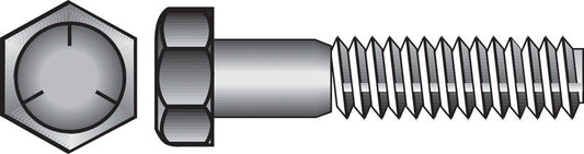 HILLMAN 5/16 in. D X 1-1/4 in. L Heat Treated Zinc Steel Hex Head Cap Screw 100 pk