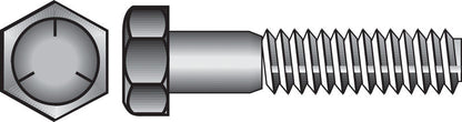 HILLMAN 3/8 in. D X 1 in. L Heat Treated Zinc Steel Hex Head Cap Screw 100 pk