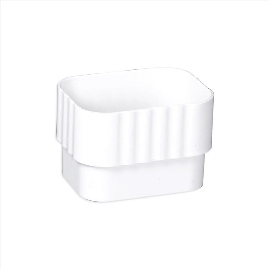 Amerimax 3 in. H X 2 in. W X 3 in. L White Vinyl K Downspout Connector