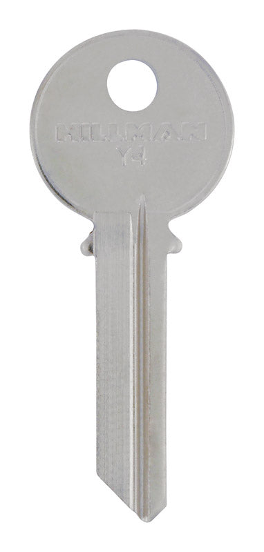 HILLMAN Traditional Key House/Office Key Blank 129 Single For Yale Locks Silver