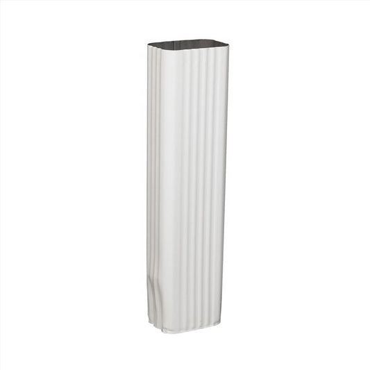 Amerimax 3 in. H X 4.25 in. W X 15 in. L White Aluminum K Downspout Extension