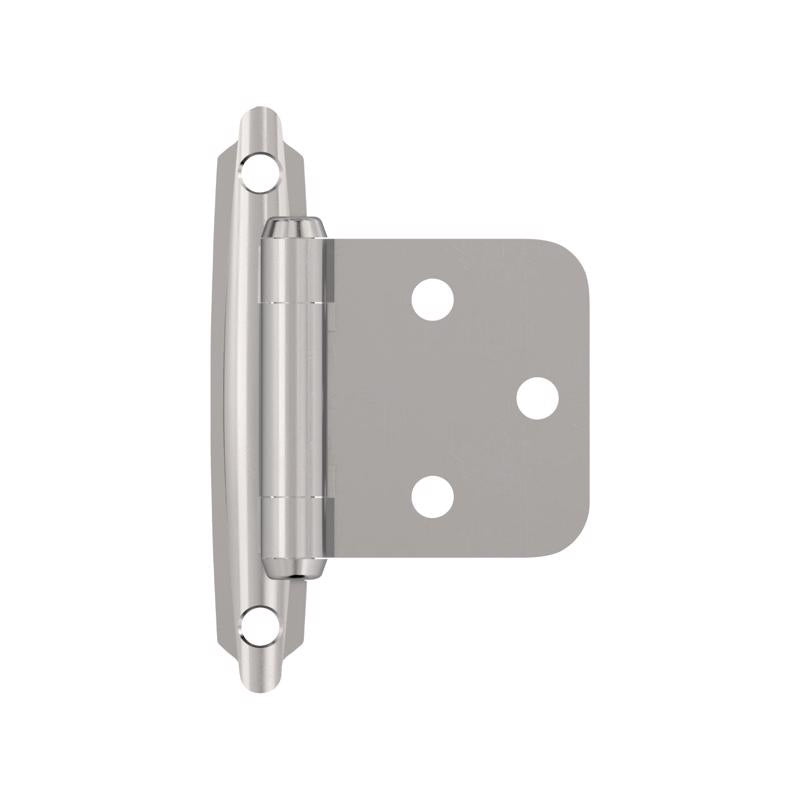 Amerock 1-13/16 in. W X 2-3/4 in. L Polished Chrome Steel Cabinet Hinge 2 pk