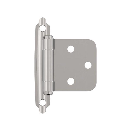 Amerock 1-13/16 in. W X 2-3/4 in. L Polished Chrome Steel Cabinet Hinge 2 pk