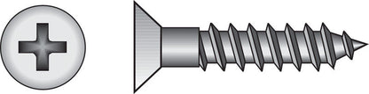 HILLMAN No. 6 Ga. X 1/2 in. L Phillips Zinc-Plated Coarse Wood Screws 100 pk