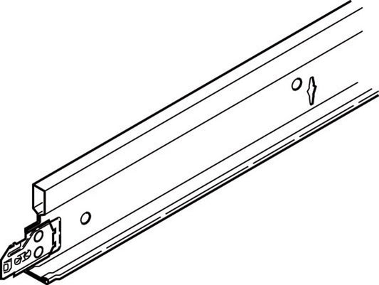 USG Ceilings SDX/SDXL424 1.5 in. L X 0.942 in. W 0.625 in. Cross Tee 1 pk