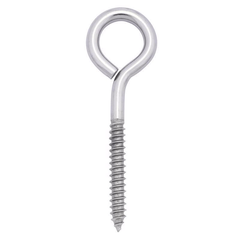 Hampton 5/16 in. X 4 in. L Stainless Stainless Steel Lag Thread Eyebolt