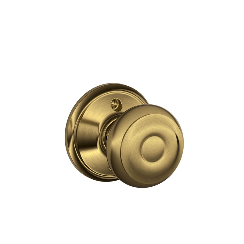 Schlage Georgian Antique Brass Dummy Knob