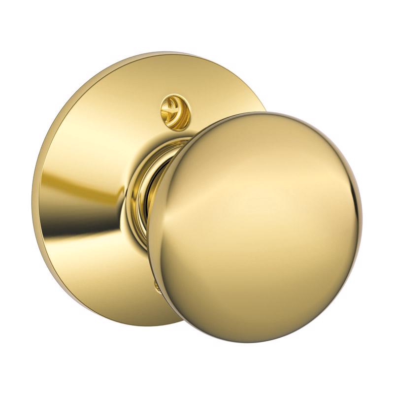 Schlage Plymouth Bright Brass Dummy Knob