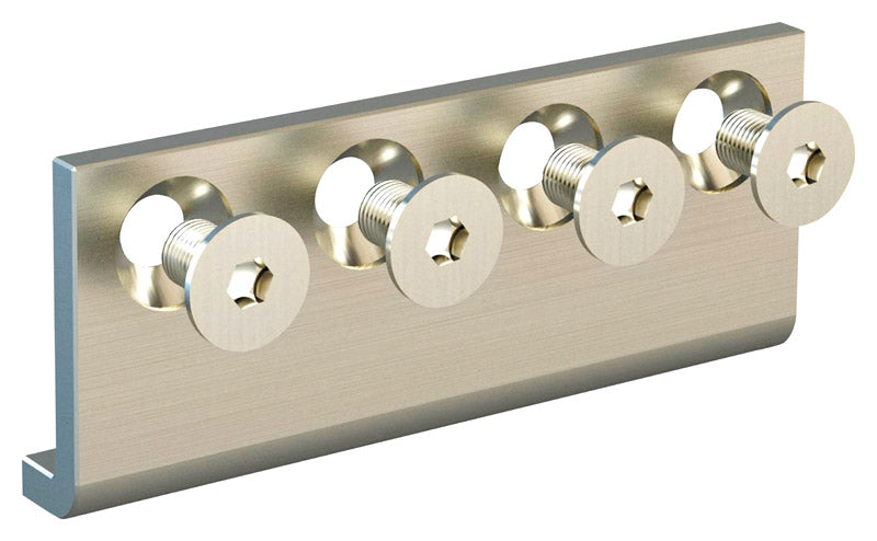 National Hardware 5/8 in. D X 3-1/8 in. L Satin Steel Sliding Door Hardware Connecting Adapter 1 pk