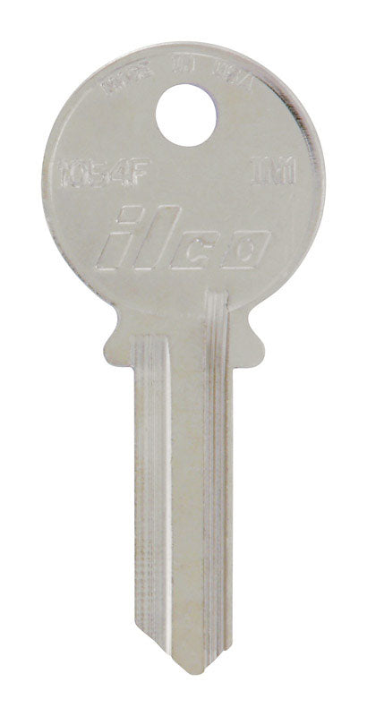 HILLMAN Traditional Key House/Office Key Blank 118 Single For Independent Locks Silver