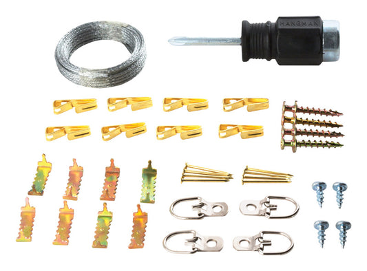 Hangman Hanger Picture Hanging Kit 100 lb 45 pc