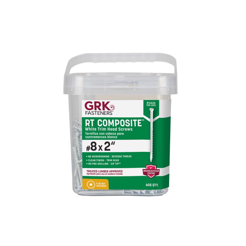 GRK Fasteners No. 8 X 2 in. L Star Climatek Coarse Trim Screws 605 pk