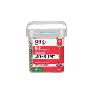 GRK Fasteners No. 10 in. X 3-1/8 in. L Star Hex Head W-Cut Structural Screws 11137