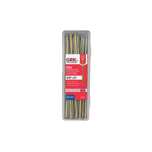 GRK Fasteners 3/8 in. in. X 12 in. L Star Hex Head W-Cut Structural Screws