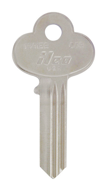 HILLMAN Traditional Key House/Office Key Blank 113 Single For Corbin Locks Silver