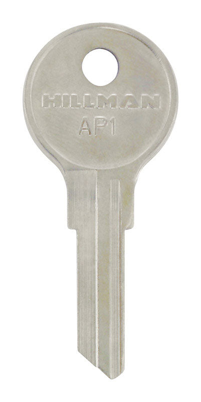 HILLMAN Traditional Key House/Office Key Blank 112 Single For Chicago Locks Silver