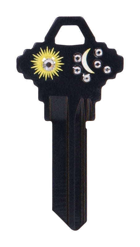 HILLMAN DIVA Sun & Moon House/Office Universal Key Blank Single Black