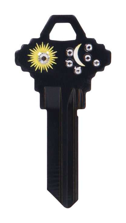 HILLMAN DIVA Sun & Moon House/Office Universal Key Blank Single Black