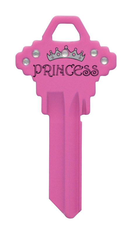 HILLMAN DIVA Princess House/Office Universal Key Blank Single Pink