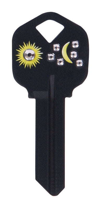 HILLMAN DIVA Sun & Moon House/Office Universal Key Blank Single Black