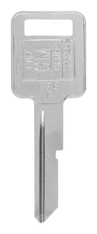 HILLMAN Traditional Key Automotive Key Blank Single For GM Silver