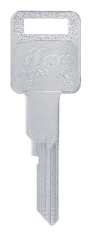 HILLMAN Traditional Key Automotive Key Blank Single For GM Silver