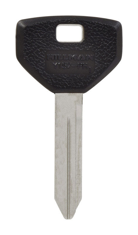 HILLMAN Traditional Key Automotive Key Blank Double For Chrysler Black/Silver