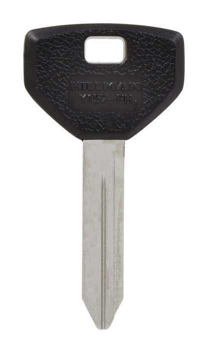 HILLMAN Traditional Key Automotive Key Blank Double For Chrysler Black/Silver