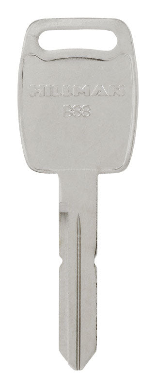 HILLMAN Traditional Key Automotive Key Blank Double For GM Silver