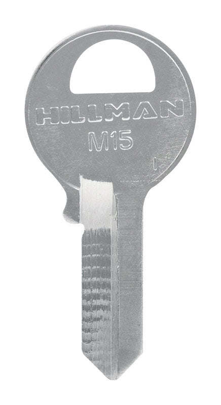 HILLMAN Traditional Key Padlock Key Blank Single For Master Locks Silver