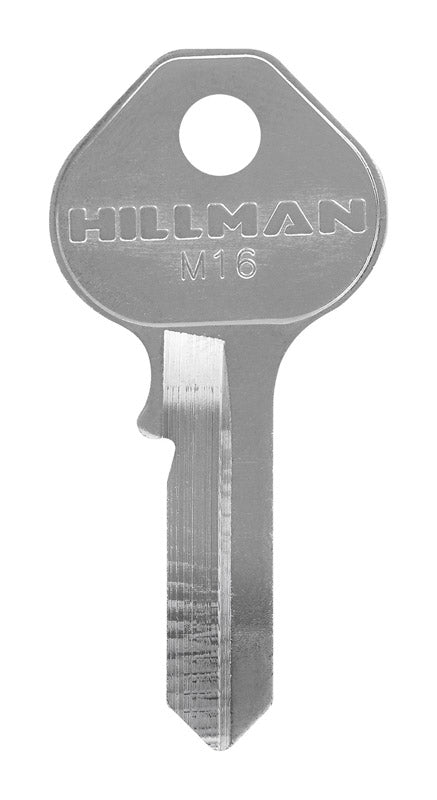 HILLMAN Traditional Key Padlock Key Blank Single For Master Locks Silver