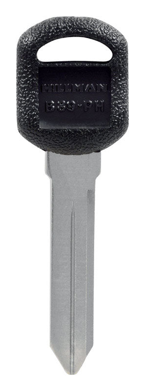 HILLMAN Traditional Key Automotive Key Blank Double For GM Black/Silver