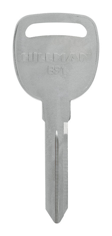 HILLMAN Traditional Key Automotive Key Blank Double For GM Silver