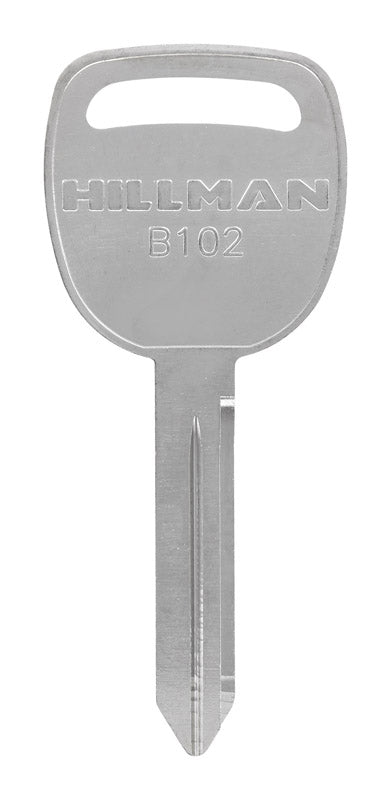 HILLMAN Traditional Key Automotive Key Blank Double For GM Silver