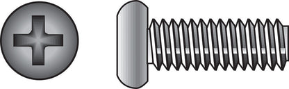 HILLMAN No. 1/4-20 Ga. X 3/4 in. L Phillips Pan Head Stainless Steel Machine Screws 100 pk