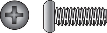 HILLMAN No. 10-24 Ga. X 2 in. L Phillips Flat Head Stainless Steel Machine Screws 100 pk