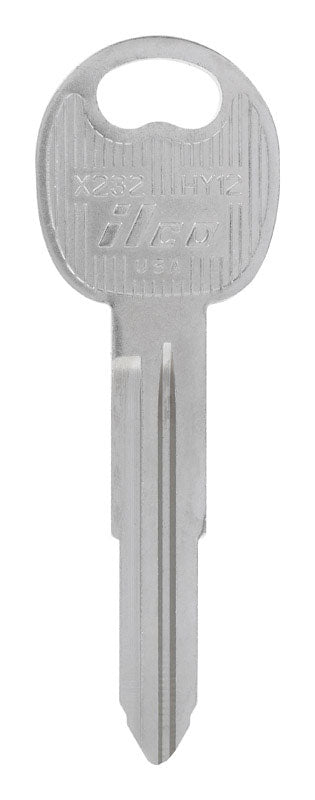 HILLMAN Traditional Key Automotive Key Blank Double For Hyundai Silver