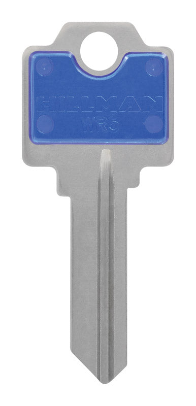 HILLMAN ColorPlus House/Office Key Blank Single Blue