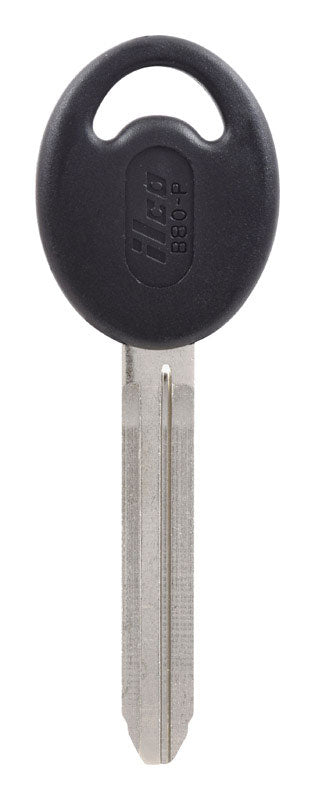 HILLMAN Traditional Key Automotive Key Blank Double For GM Black/Silver