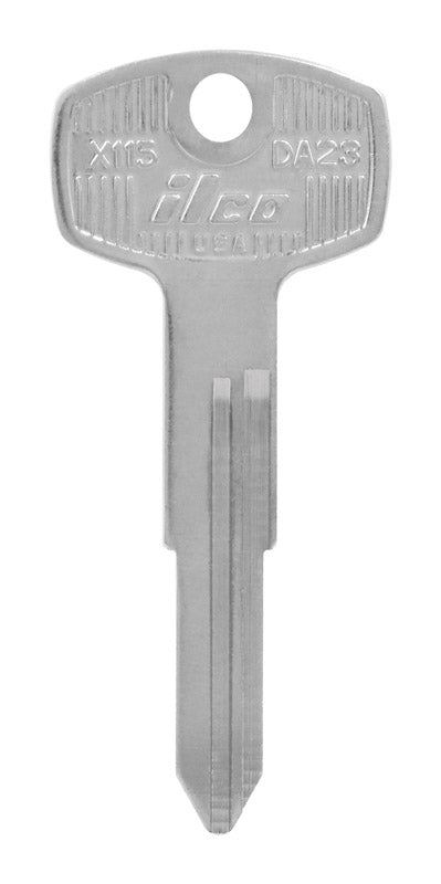 HILLMAN Traditional Key Automotive Key Blank Double For Nissan Silver